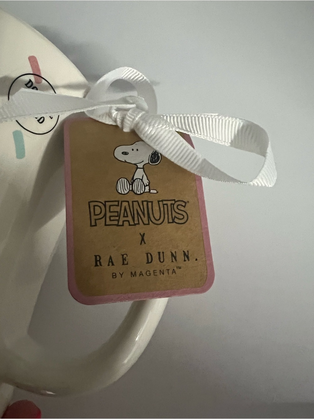 Peanuts x Rae Dunn Snoopy Woodstock Happy Birthday Mug - Picture 2 of 4